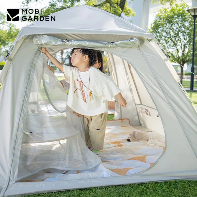 MOBI GARDEN 自動開閉テント 3-4人用 4シーズン