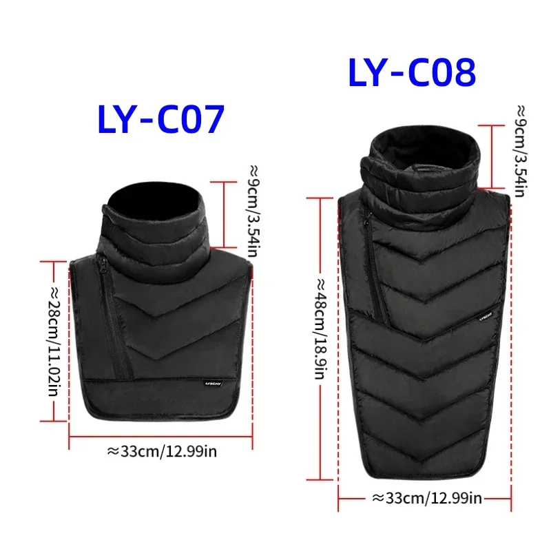Keeping Warm Neck Scarf Men Motorcyclist Rider Chest Neck Protector Windproof Warmer Scarf Bibs Motorcycle Winter Thermal Collar