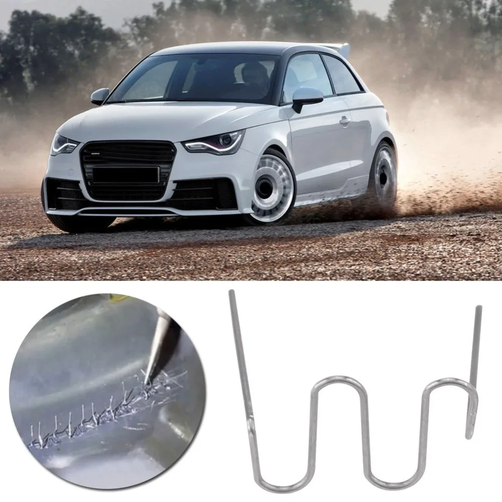 500Pcs Rustless Steel Welding Staples Wave Solid Bumper Staples Smooth Practical Wave Hot Staples For Auto Bumper
