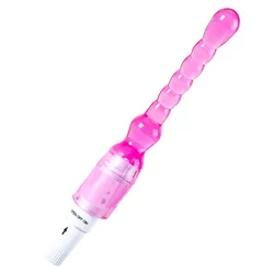 Masajeador de cuerpo largo vibratorio Flexible para mujeres y hombres, vibrador de Punto G, cuentas anales, tapón Anal, masturbador, Juguetes sexuales