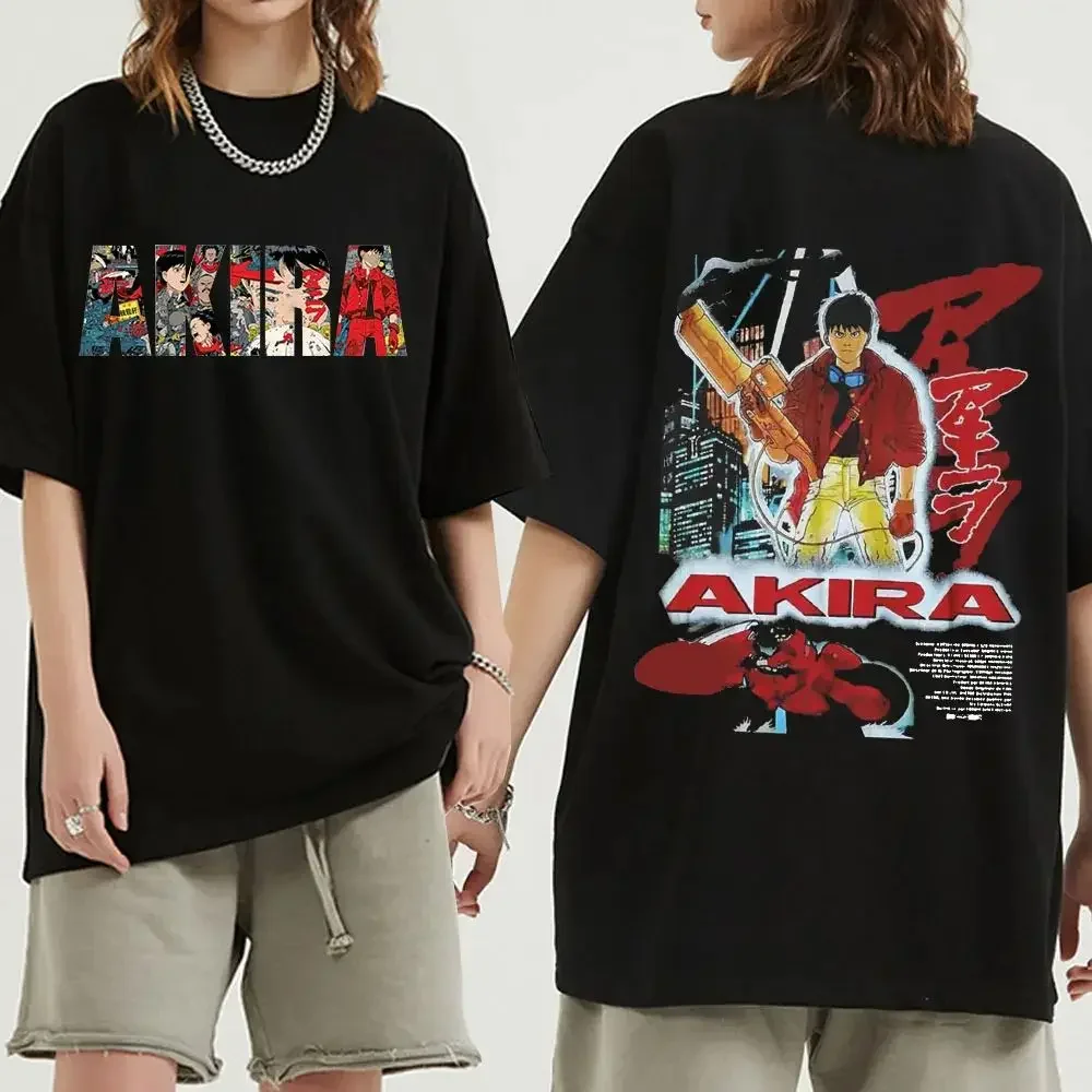 Japońskie anime Neo Tokyo Akira T-Shirt Film Science Fiction Manga Manga Shotaro Kaneda Plus Size Męska bawełniana koszulka damska