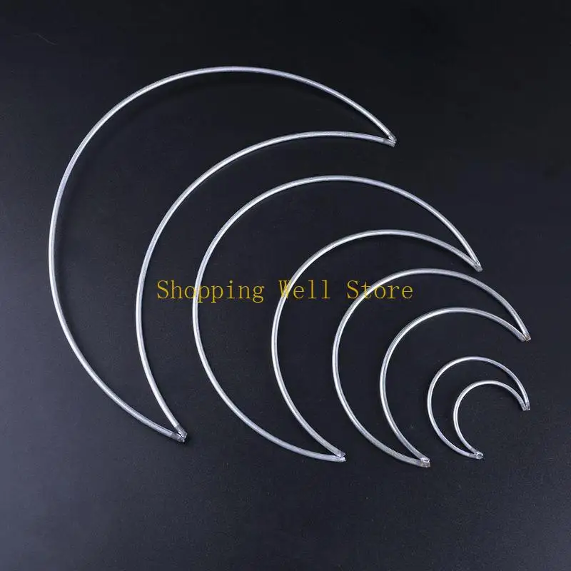KX4B MOON DREAM CASTER METONS RING HOOP DIY مصنوعة يدويًا DREAMCATCHER لمرض الزفاف المصنوع يدويًا معلقة حرف اليدوية
