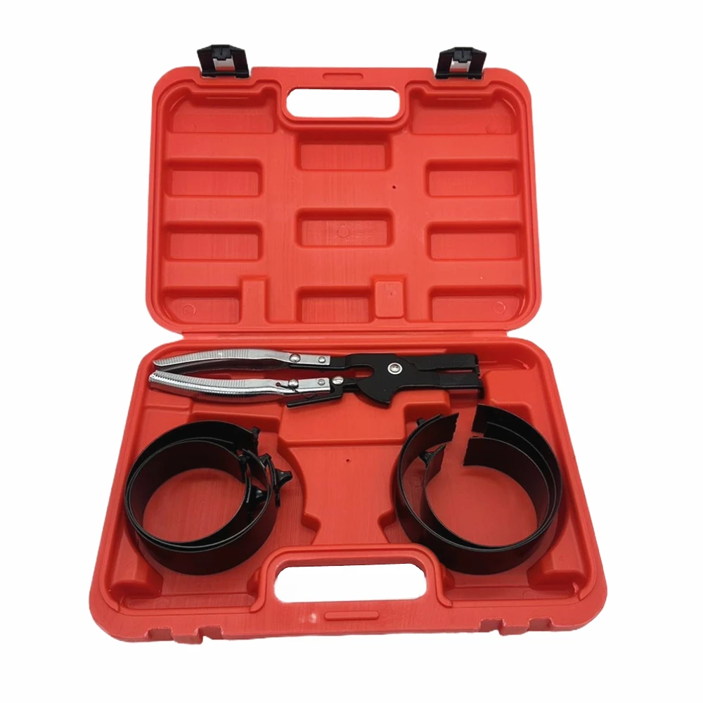 Piston Ring Set Universal Fit 6 Band Size Piston Installer Repair Pliers Auto Maintenance Tool Metal