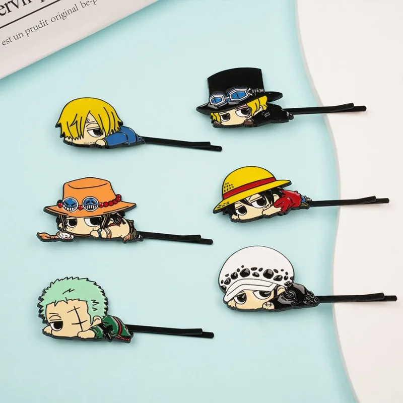 Цельная обезьяна-D-Luffy Roronoa Zoro, милая заколка для волос с героями мультфильмов, хорошая цена, модная индивидуальная заколка для челки, аксессуары для волос, подарки