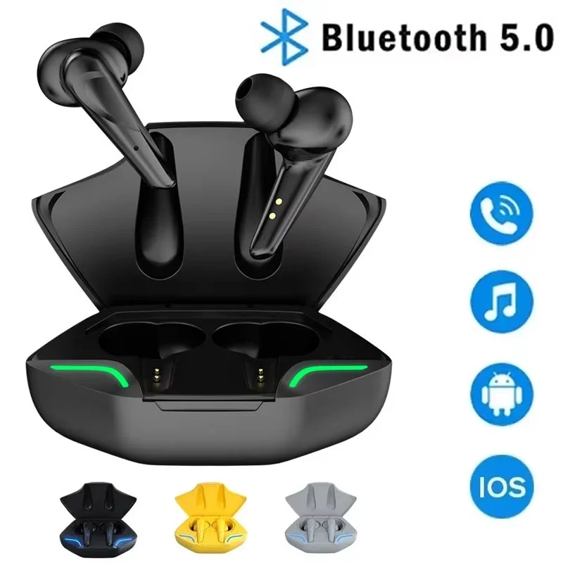 Wireless Bluetooth Headset 9D Stereo Game Headphone With Mic Noise Reduction High Fidelity Bass Earphone For iPhone OnePlus Vivo