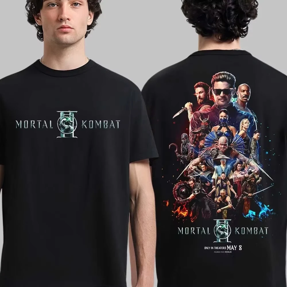 Mortal Kombat II Movie Poster Print Fashion Trend T Shirt Men's Clothing Women's Clothing 2026 Summer New T-Shirt Fan Gifts