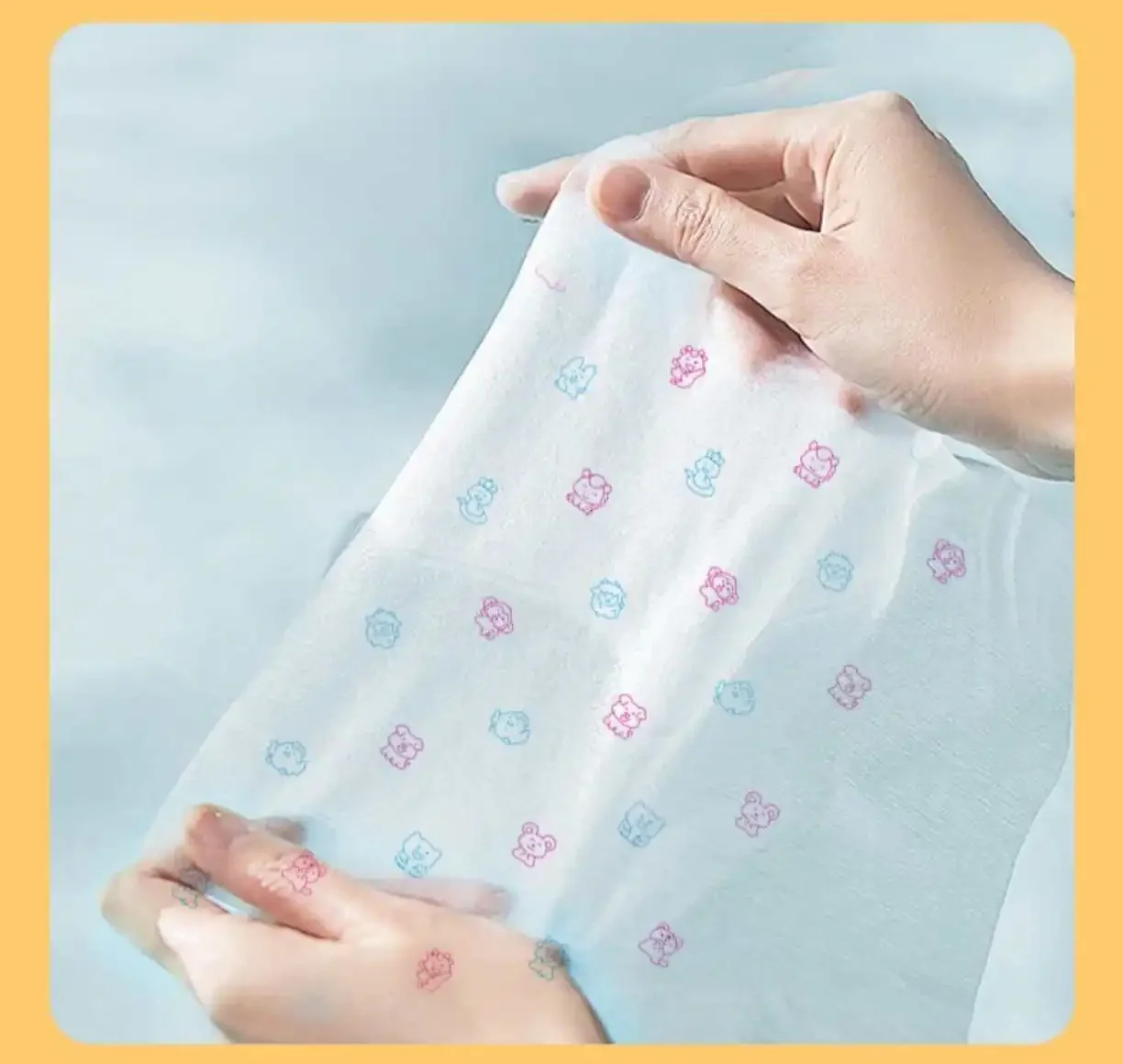 Маленькая упаковка тканей бумаги, портативная, с принтом аниме и мультфильмов, салфетка, туалетная бумага, небольшая упаковка, студенческая версия