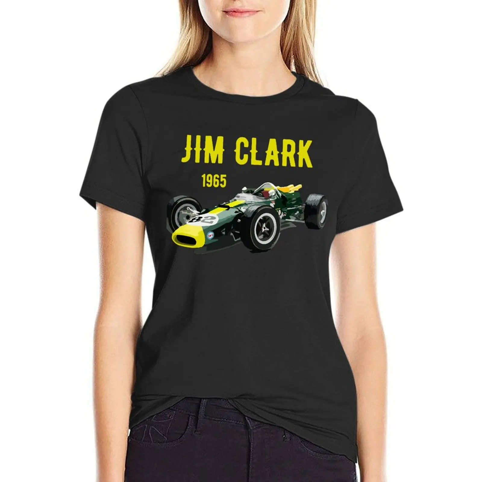 Jim Clark Lotus T-Shirt quick-drying cute clothes animal prinfor Women t-shirts