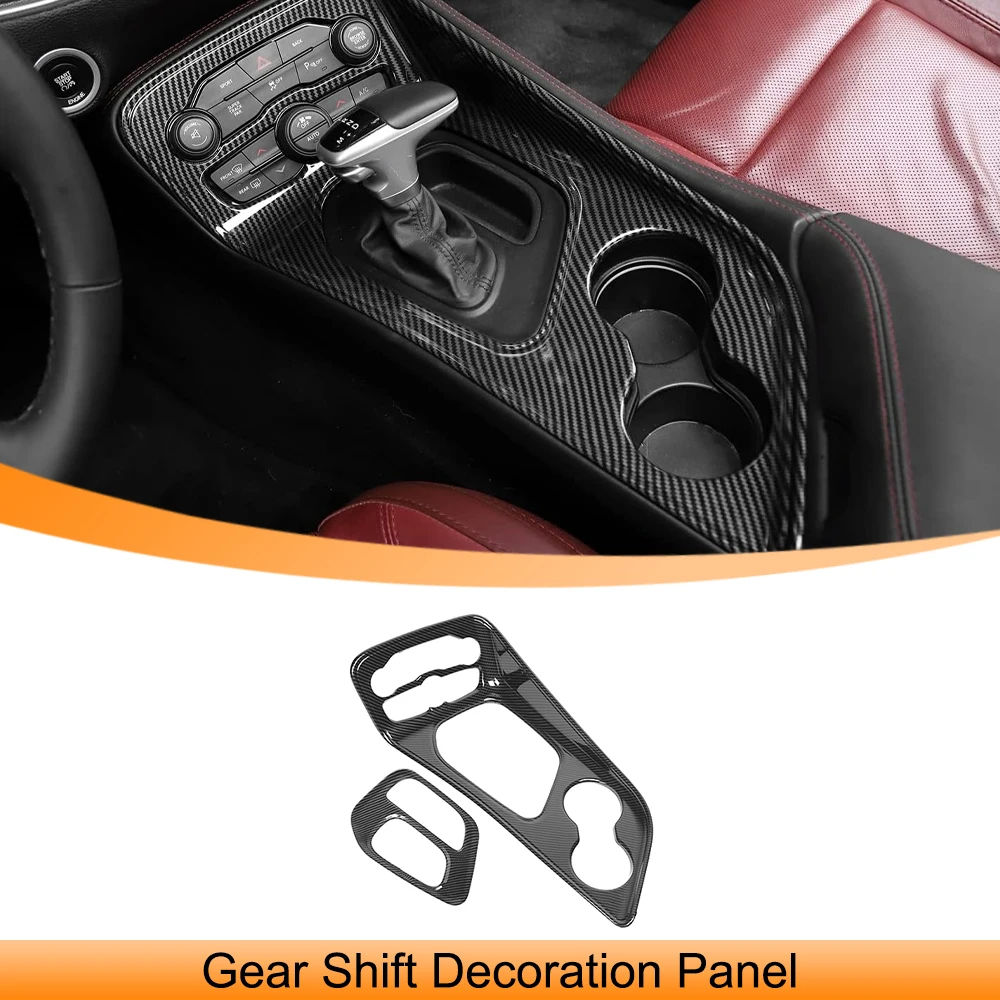 

Декоративная панель центральной консоли для Dodge Challenger 2015-2025: накладка на рычаг переключения передач, аксессуары для интерьера автомобиля