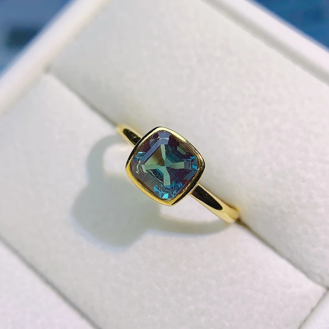 Imagem -06 - Anel de Noivado Alexandrite para Mulheres Prata 925 Corte Princesa Vintage Presente Nupcial Dainty