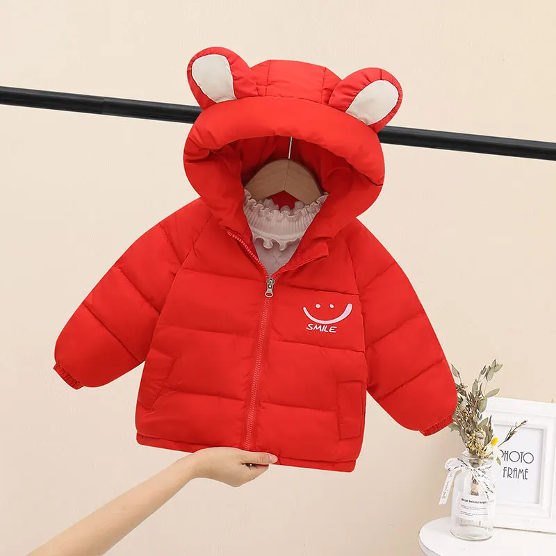 2024Spring, Autumn and Winter New Boys and Girls Korean Style Children's Thermal Cotton Coat down Cotton-Padded Jacket