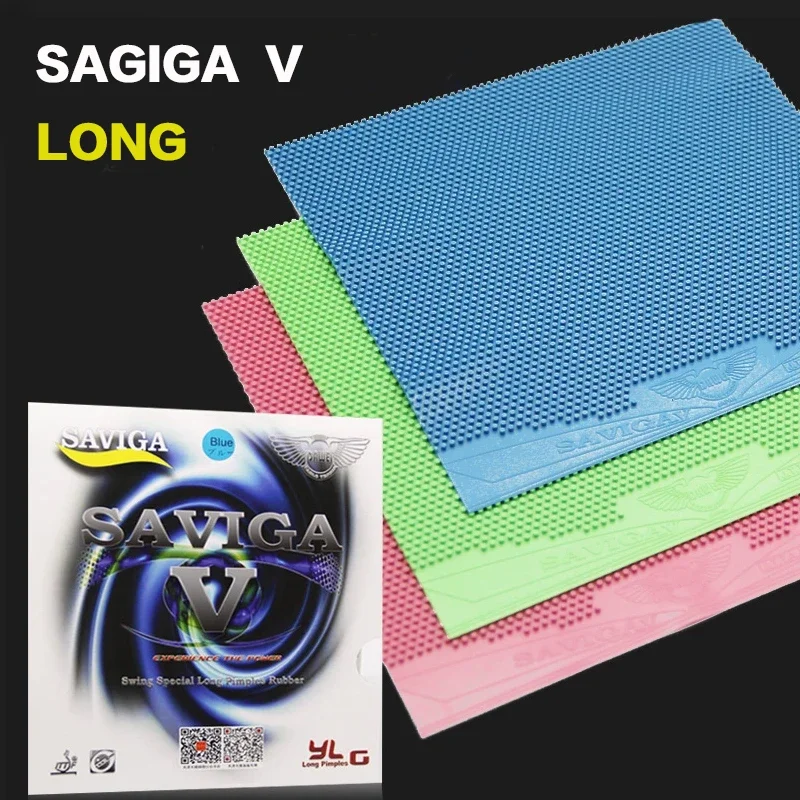 ITTF approved SAVIGA  V  Color  Long Pimples  OX Table Tennis Cover / Table Tennis Rubber/ Ping Pong Rubber