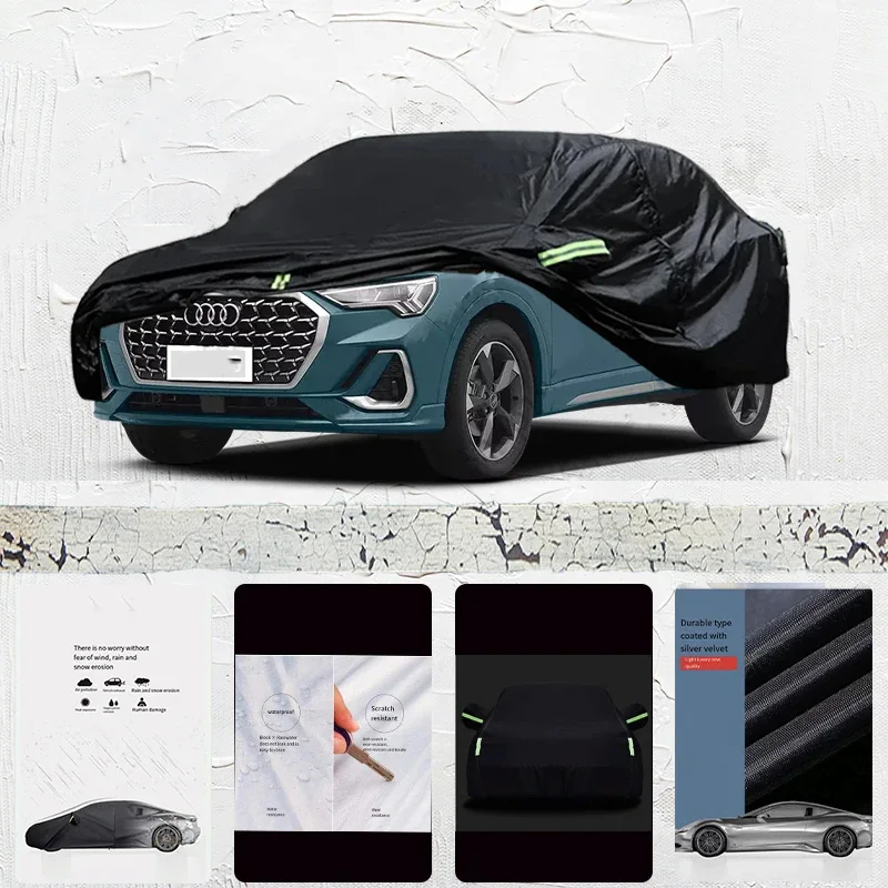 

For Audi-Q3 Auto Anti snow Anti dust Anti-uv Anti peeling paint And Anti Rainwater 210t car cover Car cover protection