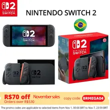Console de jogos Nintendo Switch 2 LCD de 7,9 polegadas NS2 Console de jogos portátil Nintendo Switch (parte de pagamento) Desigiado para o Brasil