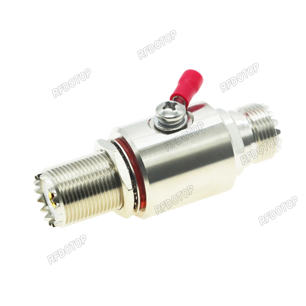 UHF Female to UHF Female Connectors Radio Repeater Coaxial Anti-Lightning Antenna Surge Protector Surge Arrester 50 Ohm