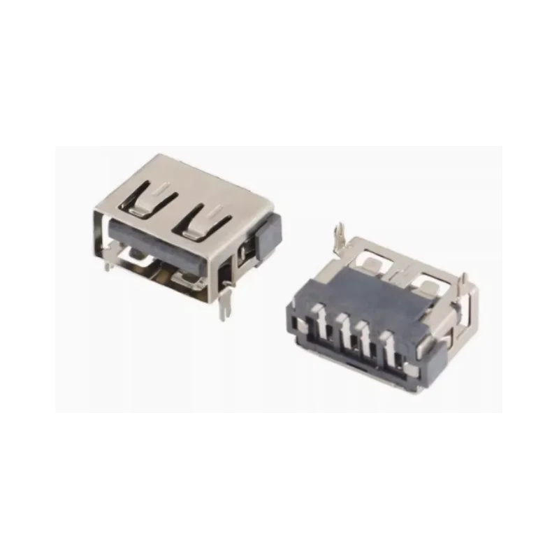 

USB connector AF10.0 / Two pins before patching, no border, female socket, USB-A type interface