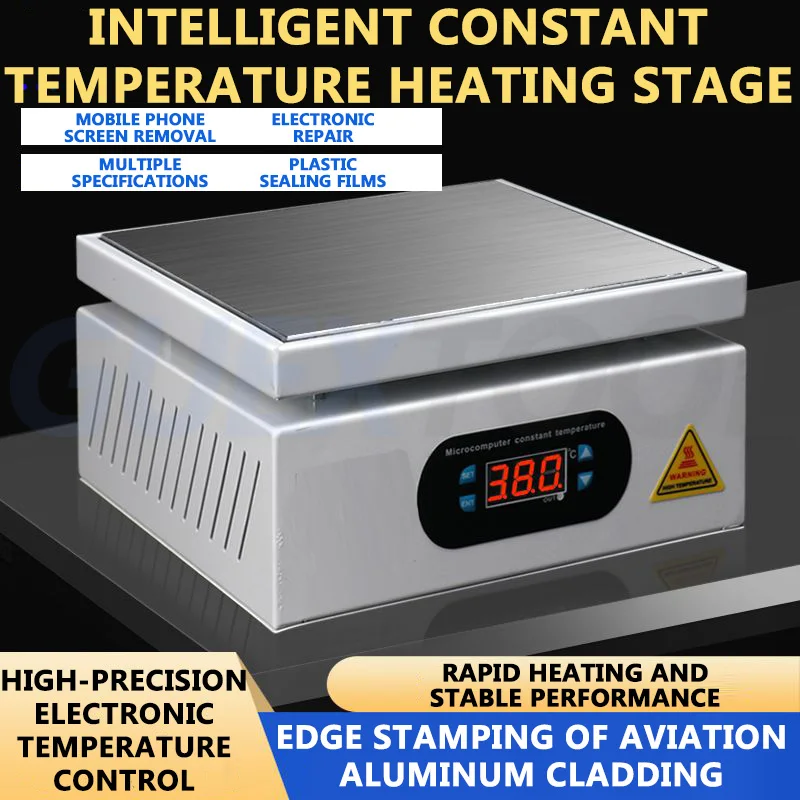 Heating Station Electronic Hot Plate Table Digital Preheating Platform 0~400℃ For BGA PCB SMD Phone LCD Touch Screen Repair