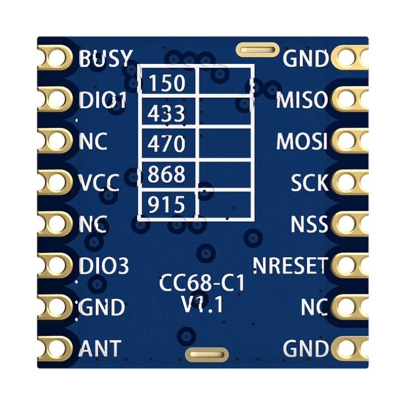 CC68-C1 433Mhz LLCC68 โมดูล Lora 160Mw 5KM เต็มแทน LORA1262/LORA1268