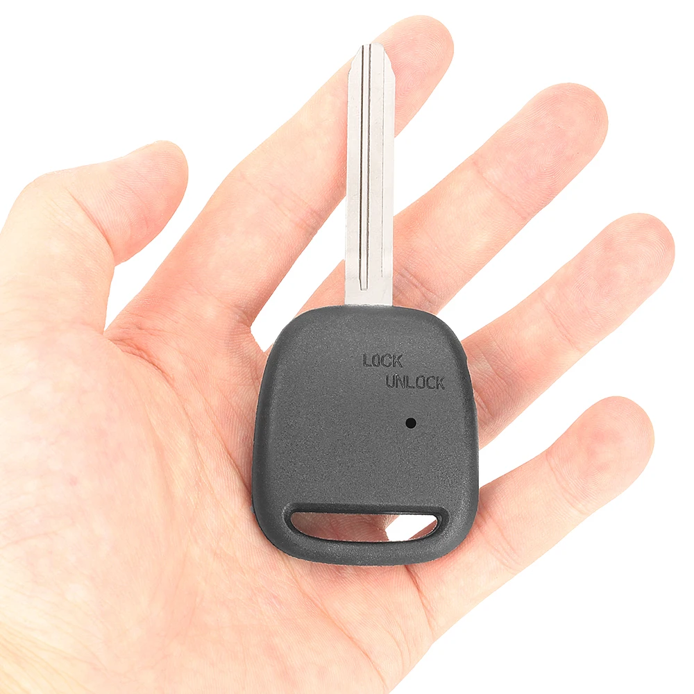 KEYECU-Tampa Shell Remoto Chave, 1 Caso Botão para Toyota Avensis, Previa, Tarago, Celica, Corolla, Camry, Echo Kluger, Lâmina TOY43
