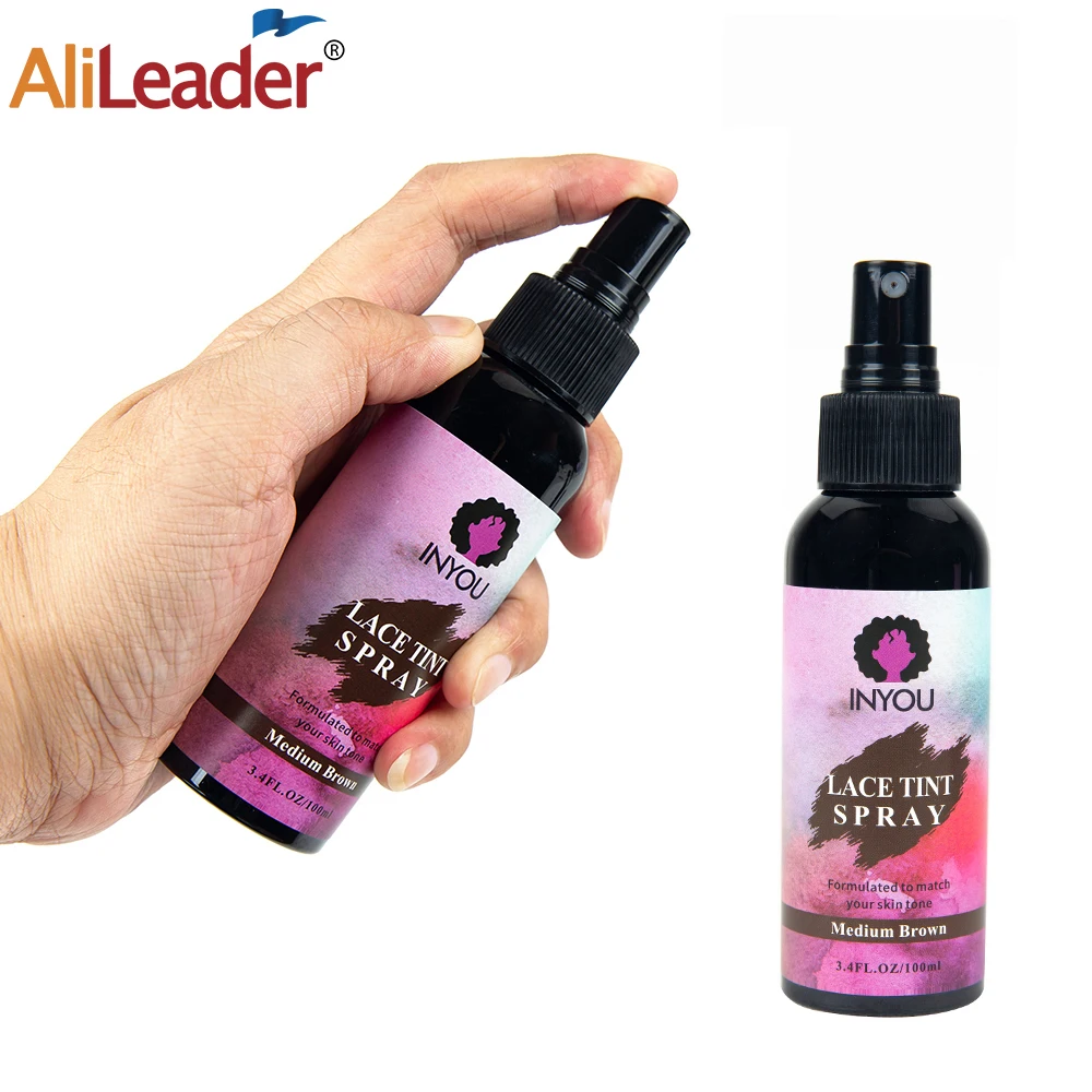 رذاذ ذوبان الدانتيل ورذاذ عقد رذاذ ذوبان شديد الامتثال للشعر المستعار الدانتيل بدون صمغ تشطيب طبيعي قوي يحمل جفافًا بسرعة #3