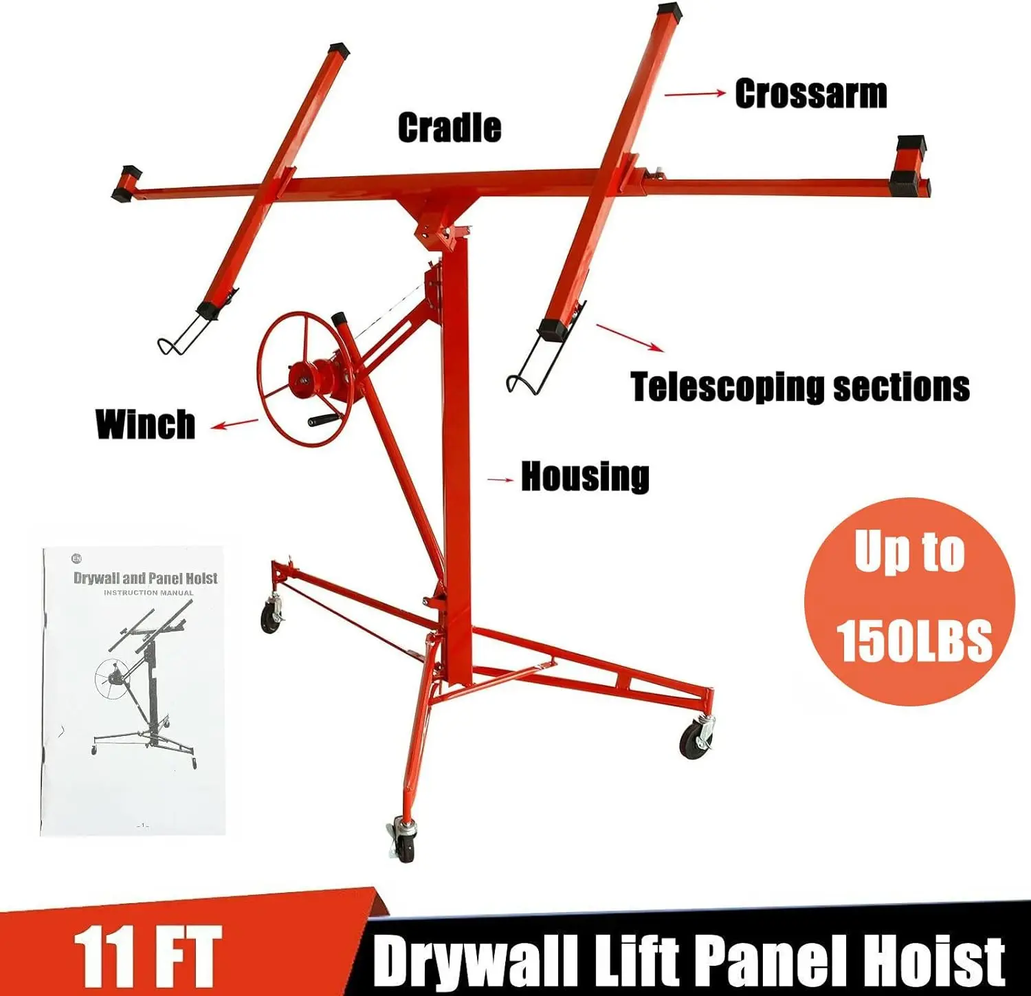 11 Foot Gypsum Board Drywall Elevator Heavy Duty Gypsum Board Elevator