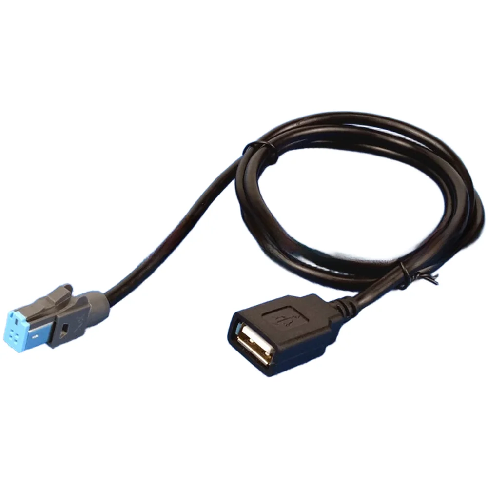 1pcs New 120CM Car USB Cable USB Adapter Audio Input Car USB Cable For Nissan Radio 4-pin To USB Cable