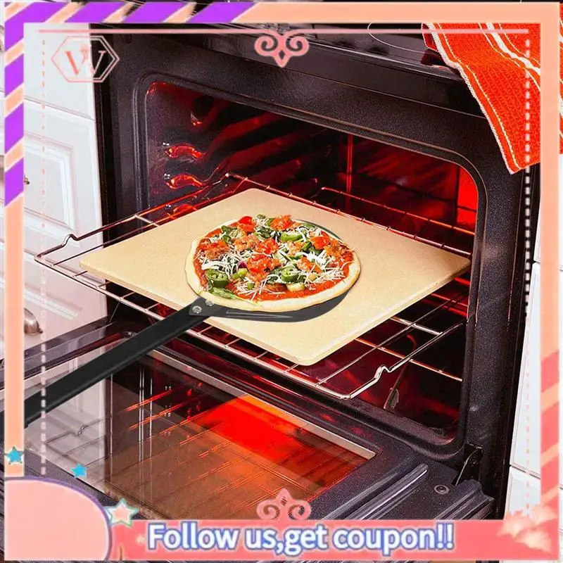 Upgraded Metal Pizza Turning Peel Oversize Professional Long Round Pizza Tool Aluminum Adjustable Pastry Removable Handle