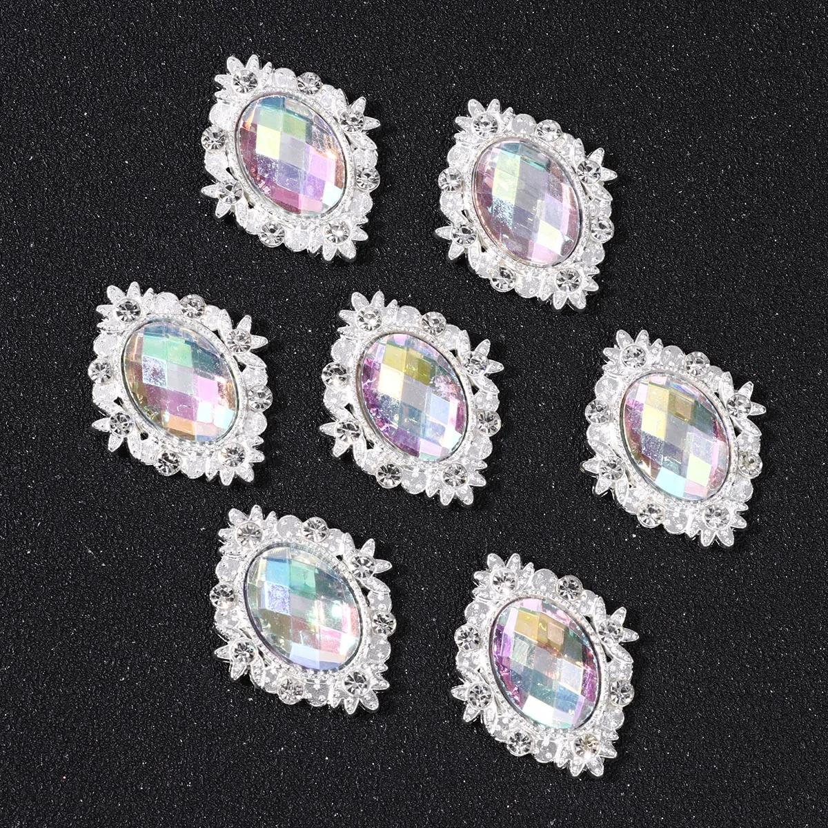 

10 Pcs Alloy Patch Accessories Shoe Buckles Pearl Decoration Charms Clip Clips for Women