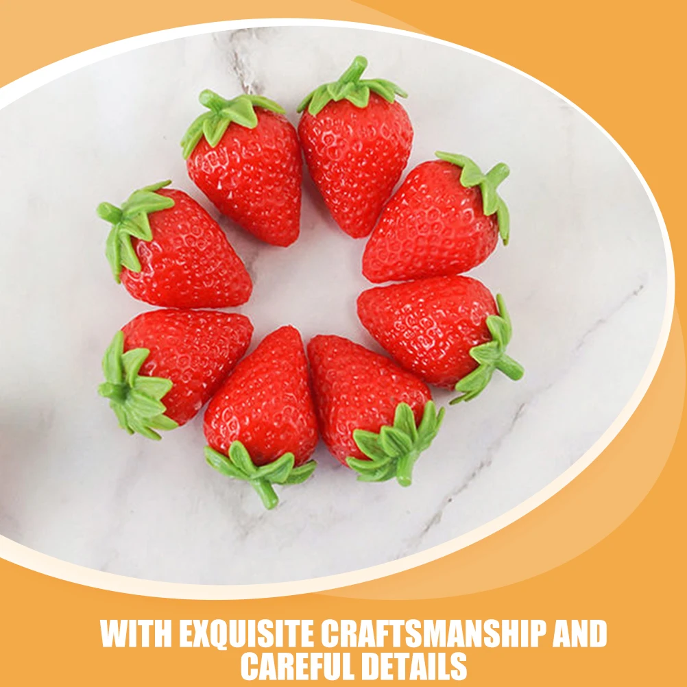 

3 Pcs Simulated Strawberry Birthday Party Decorations Simulation Artificial Fruit Fake