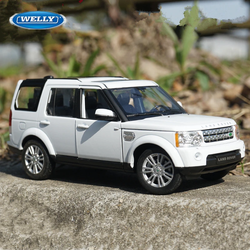 

Модель автомобиля Welly 1:24 Land Rover Discovery 4 SUV из сплава, литая и игрушечная металлическая модель внедорожника, имитация автомобиля, детский подарок