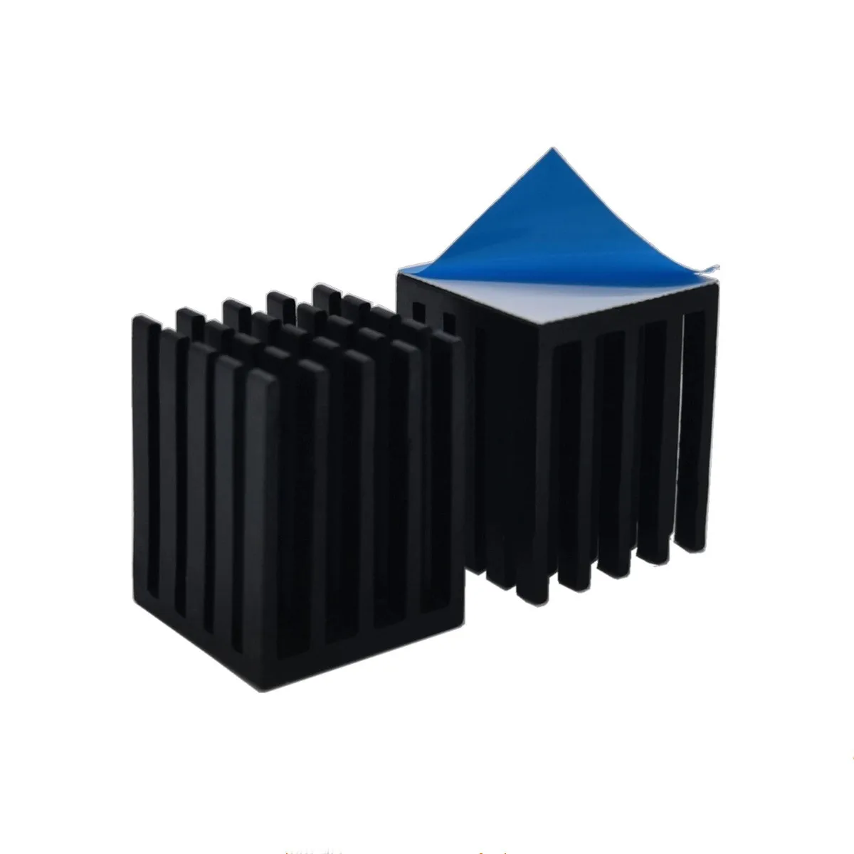 5pcs High quality aluminum heat sink 19*19*24MM DIY motherboard IC graphics card radiator Black slot heat conduction