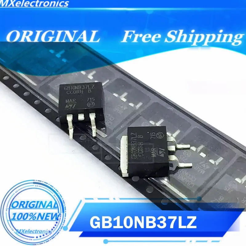 FREE SHIPPING (5PCS/LOT) GB10NB37LZ 10NB37 TO-263 STGB10NB37LZ   New 100% Original