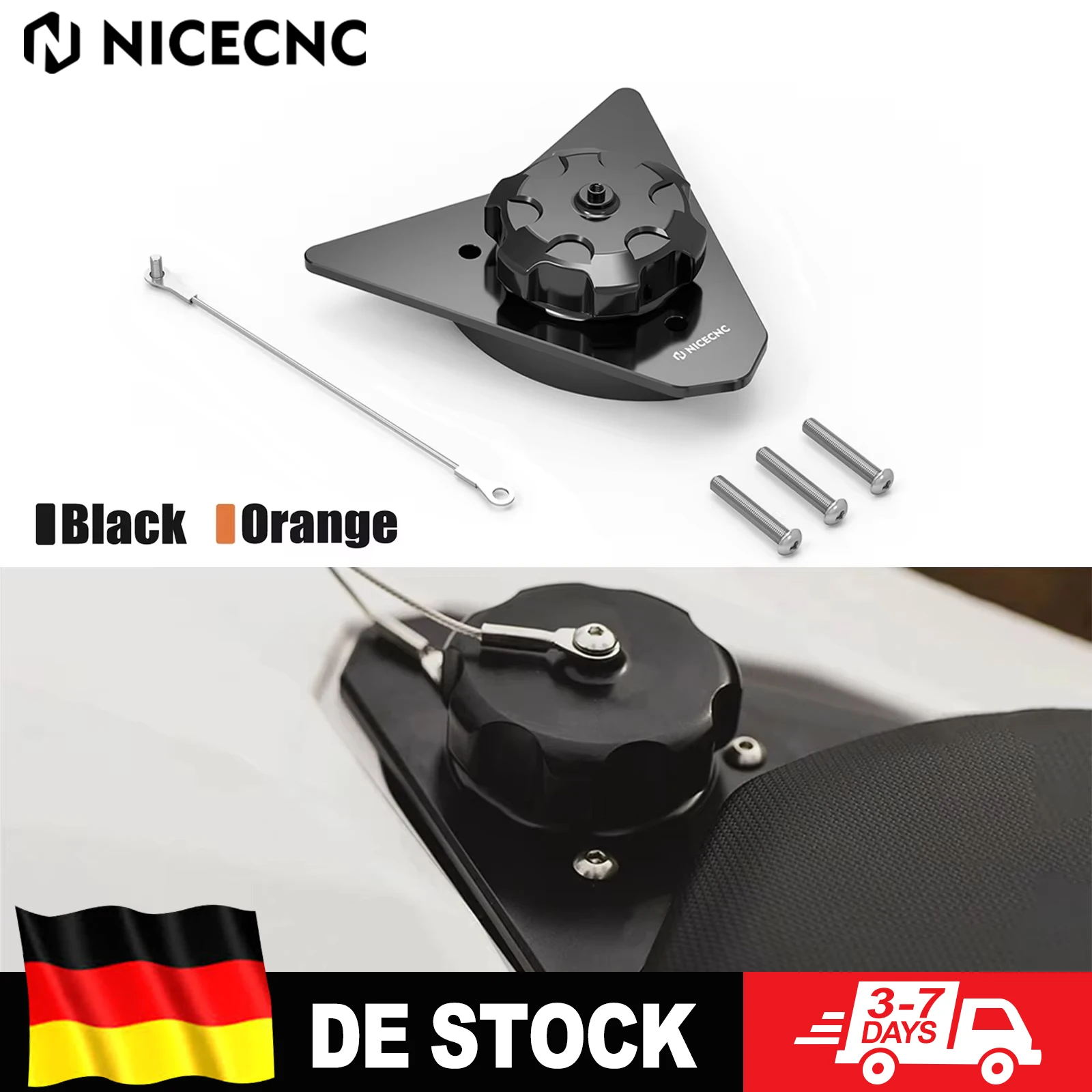 Für KTM 690 Enduro R SMC R 2008-2018 Motorrad-Tankdeckel Schlüsselloser Öl-Kraftstofftankdeckel 690 Enduro/R SMC/R 690 Enduro R