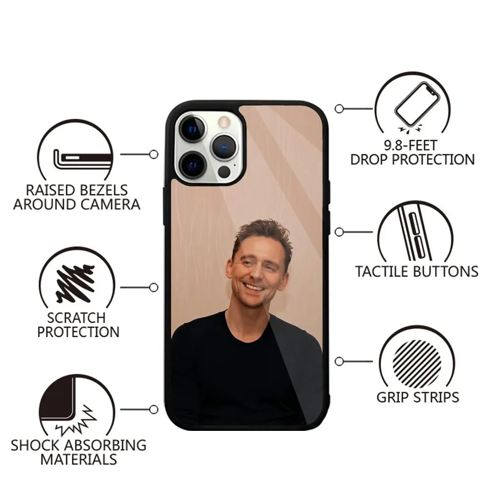 Actor T-Tom Hiddleston Phone Case For iPhone 16,15,14,13,12,11,Plus,Pro,Max,Mini Magsafe Magnetic Wireless Charging