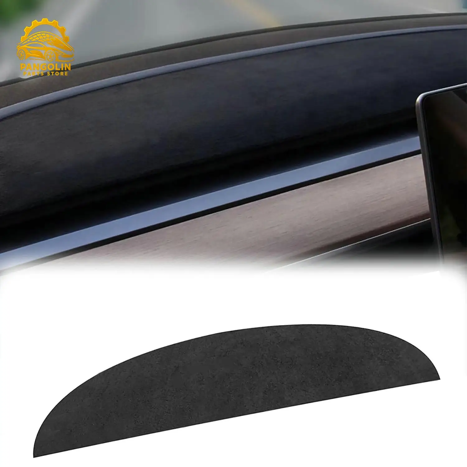 

For Tesla Model 3 2017-2024 Model Y 2020-2024 Flannel Dashboard Cover Dash Mat Anti-UV Sun Shade Protector Car Accessories