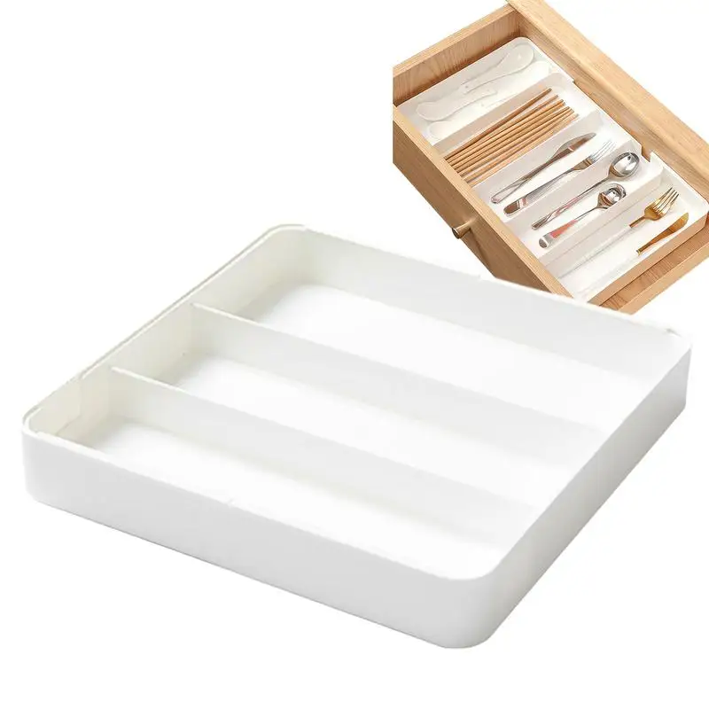 

Kitchen Cutlery Storage Box Knife Holder Expandable Tray Utensils Drawer Box Kitchen Tool Fork Spoon Divider Storage Box