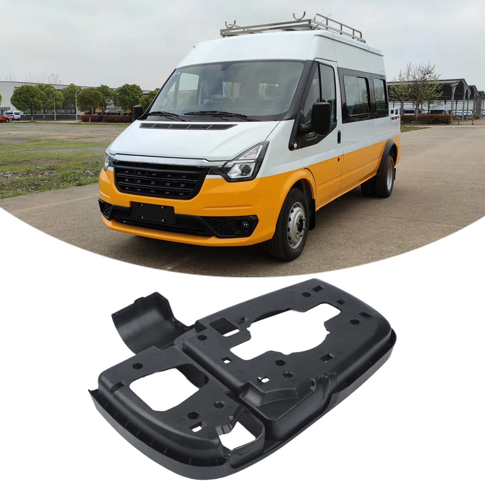 

Van Mirror Replacement Black Transit Mirror Frame Replacement Mirror Frame Side Cover ABS Plastic Construction