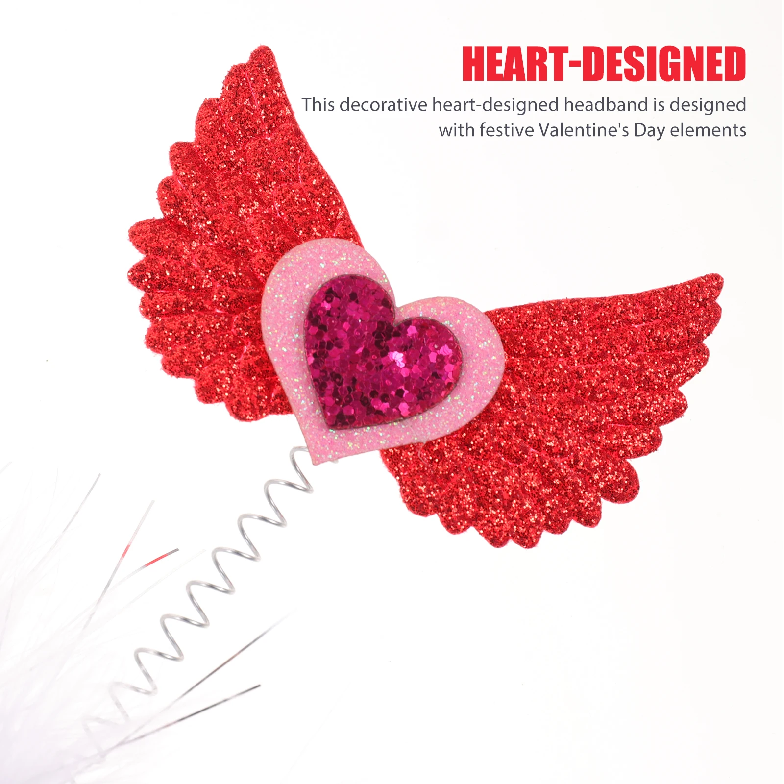 

3 Pcs Love Headband Girl Valentine's Day Headbands Hair Hairbands for Women Cute Accessories