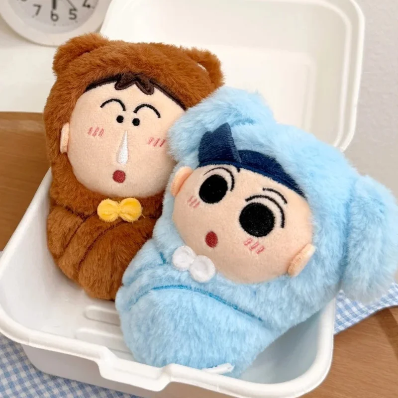 جديد تلوين شين تشان أفخم قلادة كيس النوم الطفل سلسلة الدمى لطيف أنيمي صندوق أعمى الفتيات مهرجان هدية ظهره الديكور