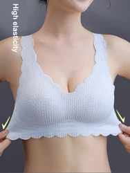 Sexy Seamless Beautiful Back Push Up Bra Summer Women Full Cup Thin Underwear Ladies Plus Size Bras Ladies Sports Vest Lingerie