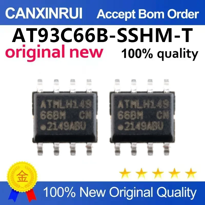（5pcs-100pcs）Brand new original AT93C66B-SSHM-T silk screen 66BM SOP8 memory chip IC