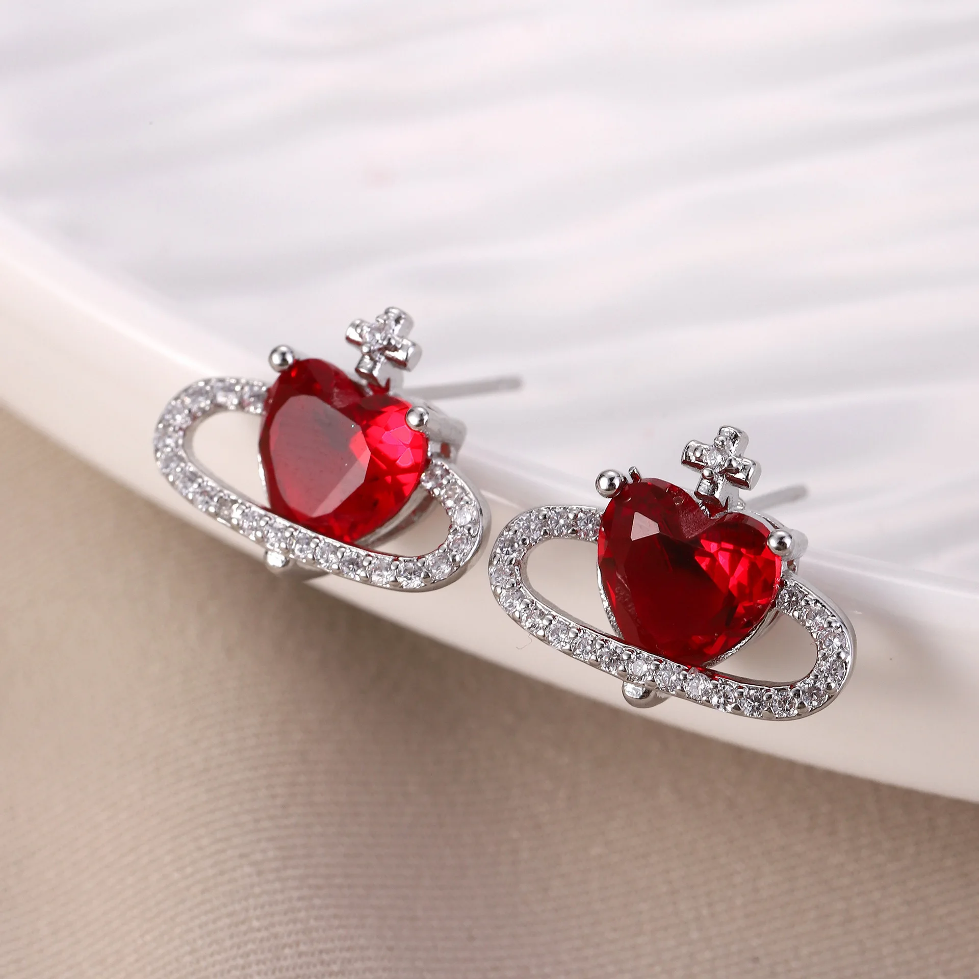 

Love Planet Small Universe Earrings Fashion Personality Niche Earrings