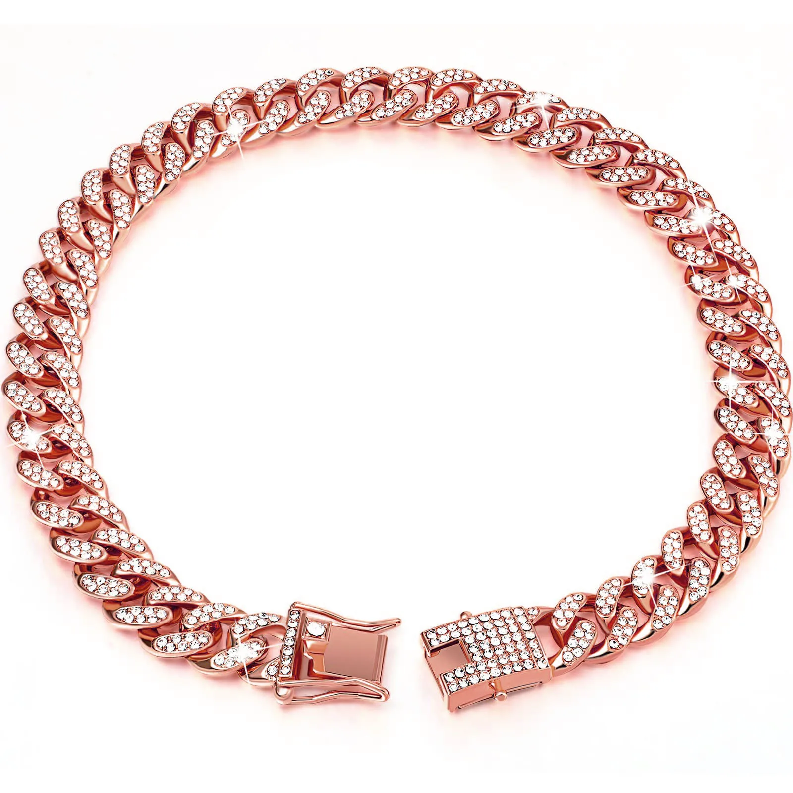 Golden Dog Collar Dog Necklace Hip Hop Style Dog Gift Golden Nice Necklace image 5