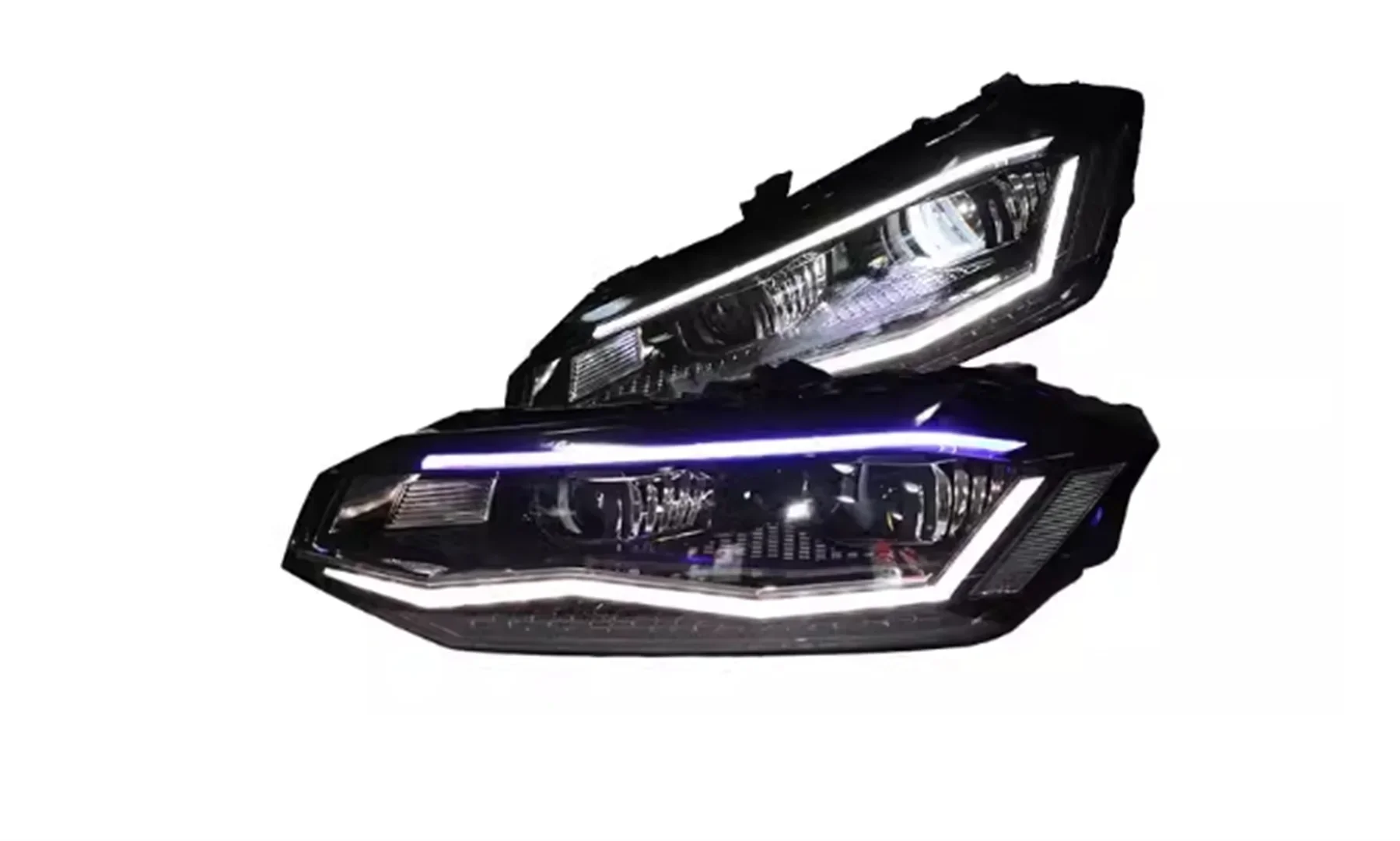 

LED Headlight Headlamp for Volkswagen vw POLO PLUS 2019 DRL Daytime Running Light High low beam Turn signal
