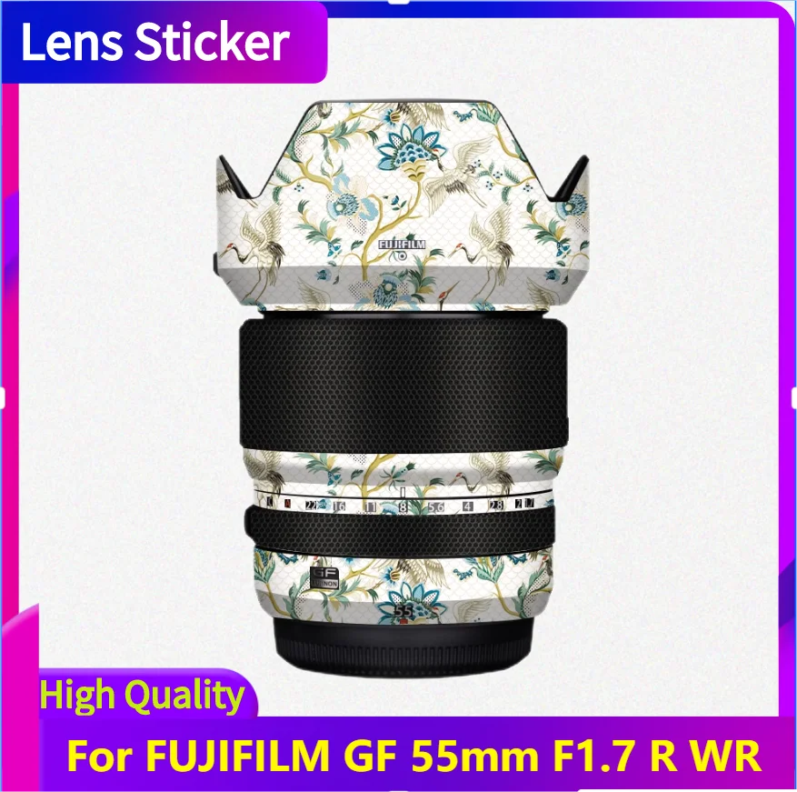 For FUJIFILM GF 55mm F1.7 R WR Lens Sticker Protective Skin Decal Vinyl Wrap Film Anti-Scratch Protector Coat GF55