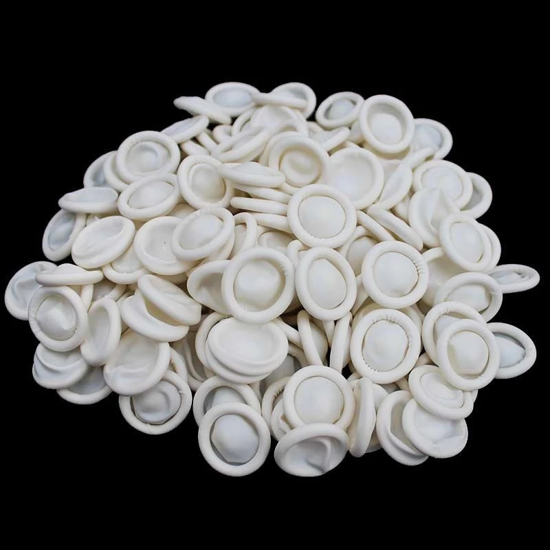 100pcs Disposable Latex Rubber Finger Cots Sets Fingertips Protector Gloves For Phone Watch Repair Tool