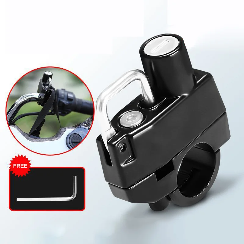 

Universal Motorcycles Helmet Lock Anti-Theft Helmet Lock Handlebar Hook Motorcycle Electric Motorbike Security Lock Accessories