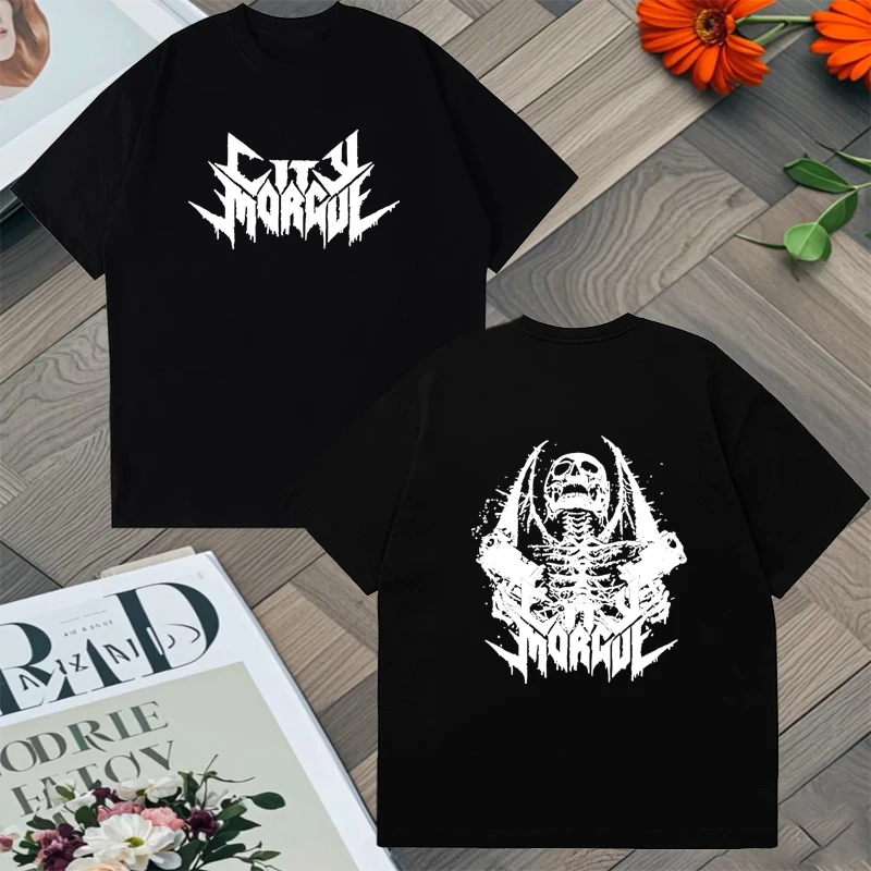 Hot Rapper Zillakami Sosmula City Morgue Double Sided Print Oversized t-shirt Cotton Men Women short sleeve Summer Unisex Tops