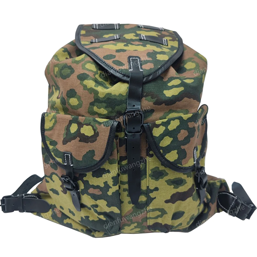 

Retro WW2 German M31 Mountain Backpack High Capacity Camouflage Tactical Equipment Package Travel M31 Bag