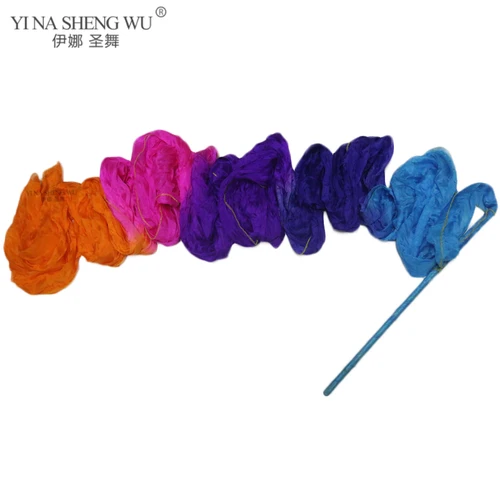 Imagen 1 del producto Streamer de danza de flores de seda auténtica, cintas de gimnasia rítmica, baile artístico, espectáculos de talentos, adoración de la Iglesia, pancarta propética de alabanza